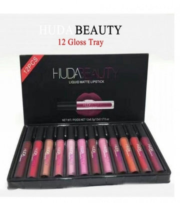 Huda Beauty 12pcs lipgloss