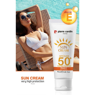 Pierre Cardin Paris Sun Cream 50+ SPF V.High Profile 75ml